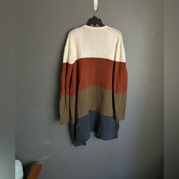 Madewell Kent Colorblock Long Cardigan Womens Size Medium - Picture 3 of 5